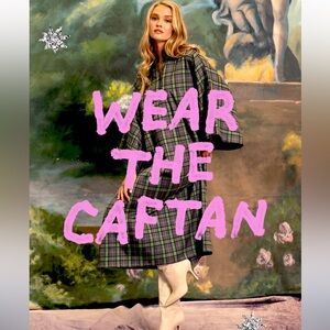 La Vie Style Plaid Maxi Caftan